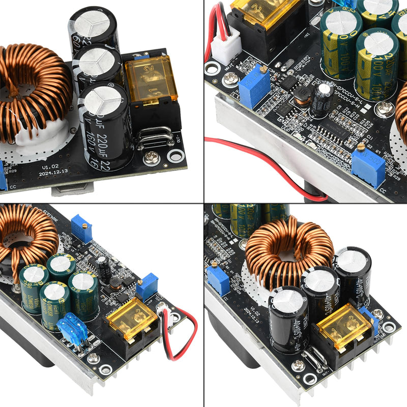 Aideepen Step Up Converter, 1200W 20A DC-DC Boost Converter, Constant Voltage and Constant Current Adjustable 14-85V to 14-120V 1200 W 20 A (upgrade)