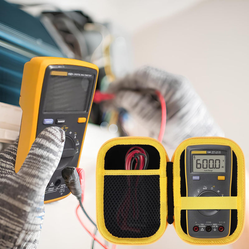 [Australia - AusPower] - Storage Case Compatible with Fluke 101/106 / 107 Basic Handheld Digital Multimeter Pocket Portable Meter 