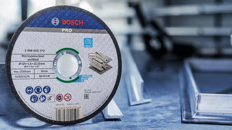 [Australia - AusPower] - Bosch 2608603172 Standard for INOX Straight Cutting disc Ø 115 mm Diameter: 125 mm 