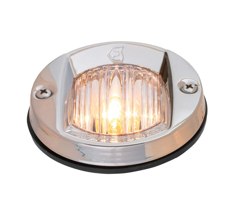 attwood 6356D7 Round Incandescent Marine Boat 3-Inch Flush Transom Light with 7.5-Watt Lamp One size