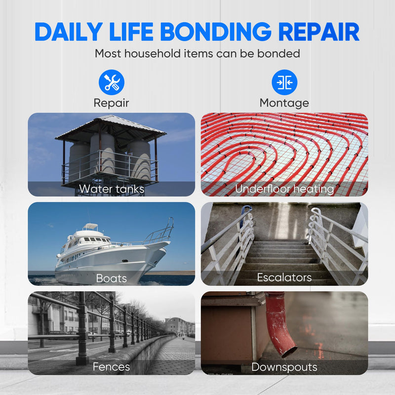 [Australia - AusPower] - Epoxy Putty Stick, 2 part epoxy quick repair adhesive for hard and fast repairs on pools, heaters, bonds to metal, plastic, wood, glass, ceramic crack fillers,Waterproof, black(120, Grams) 120 Grams 