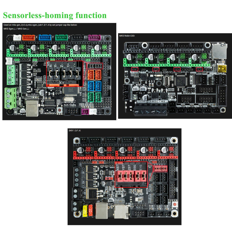 5-Pack MKS TMC2226 Stepper Motor Driver StepStick V1.2 3D Printer Parts 2.5A UART Ultra Silent Better Heat Dissipation Replacing TMC2225 TMC2209 TMC2208