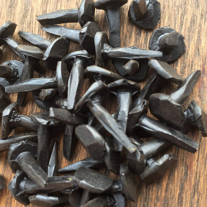 [Australia - AusPower] - 1 lb Box of 5/8" Steel Decorative Wrought Head Nails with Black Oxide Finish. 