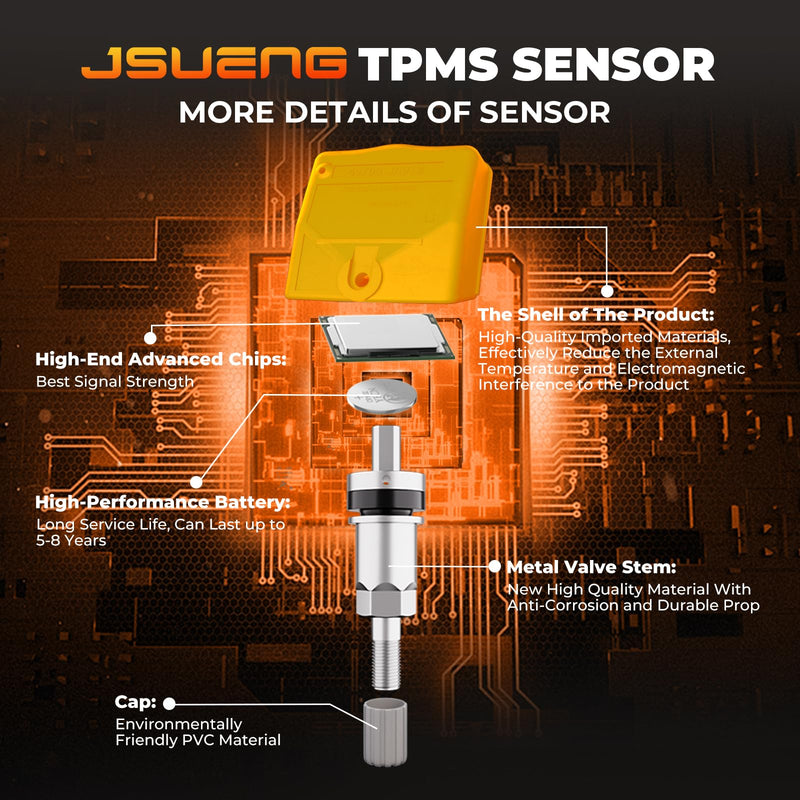 [Australia - AusPower] - 4PCS TPMS Sensor Tire Pressure Monitoring Sensor fit for Nissan Maxima Murano Frontier Armada Altima Pathfinder Juke 350z Altima Versa Rogue, Infiniti EX FX Q45, Replaces 40700-JA01B 407001AA0B 315MHZ 