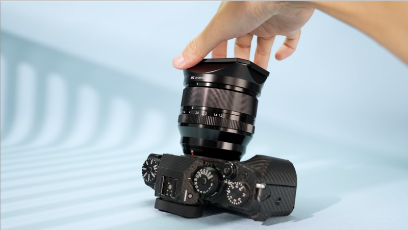 JJC Metal Square Lens Hood with a Hood Cap for Fujifilm XF 56mm F1.2 R WR Lens on Fuji X-T5 X-T4 X-T3 X-T2 X-E4 X-E3 X-E2 X-HS2 X-H2 X-H1 X-T30 II X-T30II X-T30 X-T20 X-T10 X-T200 X-T100 X-S10 Black