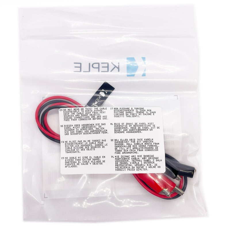 [Australia - AusPower] - Crocodile Clips Electrical Insulated Wire Multimeter Test Leads Set Alligator Clip Clamps Double Ended Voltage Tester Cable (0.5 Meter/Red & Black) 