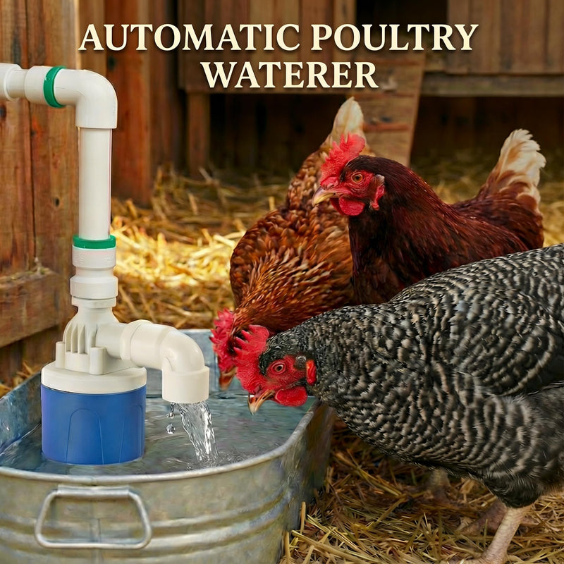 3/4 Inch Float Valve for Water Tank, 3 Pack Top Inlet Automatic Water Level Control Valve, Plastic Shut Off Float Valve for Livestock Waterer, Pond, Pool, Aquarium 3/4''