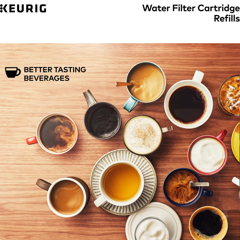 [Australia - AusPower] - Keurig Water Filter Refill Cartridges, Replacement Water Filter Cartridges, Compatible with 2.0 K-Cup Pod Coffee Makers, 2 Count 