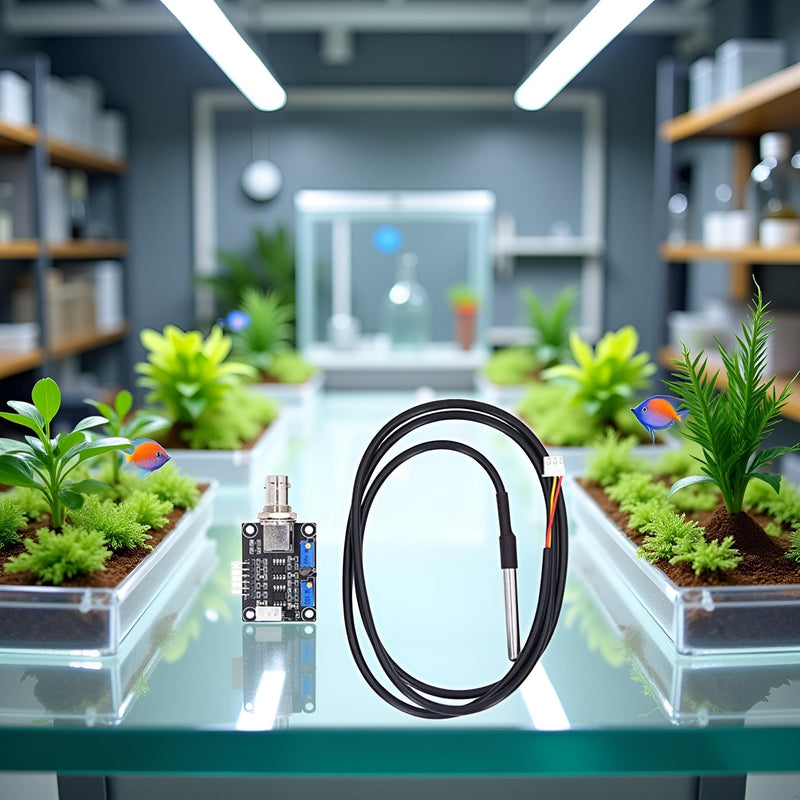 [Australia - AusPower] - Garosa PH 0‑14 Value Detect Sensor Module Electrode Probe PH Value Sensor Module Digital Probe Monitor Kit for Aquariums Hydroponics Laboratories Stick Electrodes 