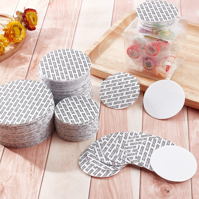 [Australia - AusPower] - NBEADS 150 Pcs 3 Sizes Pressure Sensitive Seals, 58mm/70mm/89mm Waterproof Foam Lid Liners Round Safety Tamper Resistant Jar Seals Bottle Seals for Cosmetic Plastic Glass Jar Lid Canning Vials 