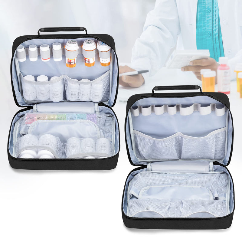 [Australia - AusPower] - Damero 2-Layer Stethoscope Case Bundle with Pill Bottle Bag 