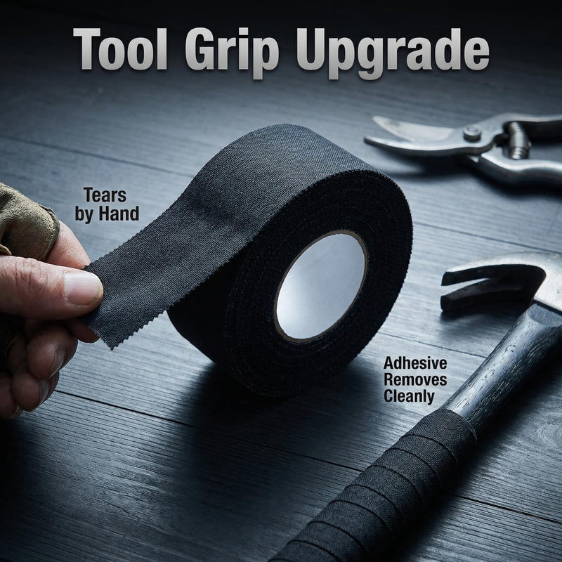 Tactical Tape 2 Pack Gun Grip Tape 1.5" Non-Reflective Multipurpose Wrap Tape for Rifles, ShotgunsGun, Magazine, Tactical Geer, Sport Handle, Gardening Tools