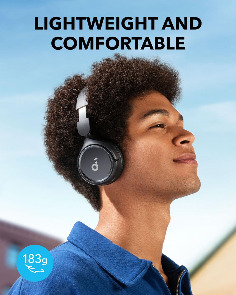 [Australia - AusPower] - Soundcore H30i Wireless On-Ear Headphones, Foldable Design, Pure Bass, 70H Playtime, Bluetooth 5.3, Lightweight and Comfortable, App Connectivity, Multipoint Connection (Black) Black 