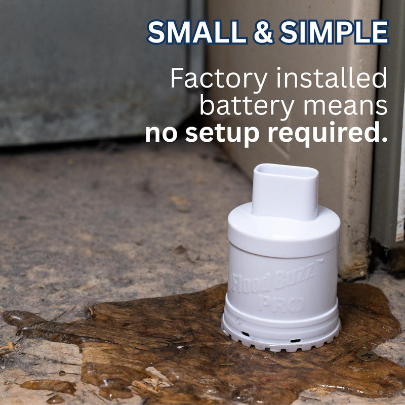 Flood Buzz Pro Water Leak Alarm 2-Pack | Ready to Use, No Setup Required 2 Units