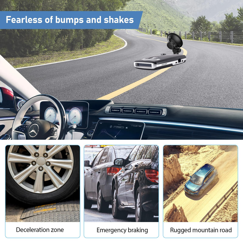 [Australia - AusPower] - Windshield Radar Detector Mount, Suitable for Escort MAX, MAX 2, 2015-2019 MAX360 Radar Suction Cup Mounting Base, with Sliding Plate Connection(Not Applicable to MAX 3 and MAX360C Model 