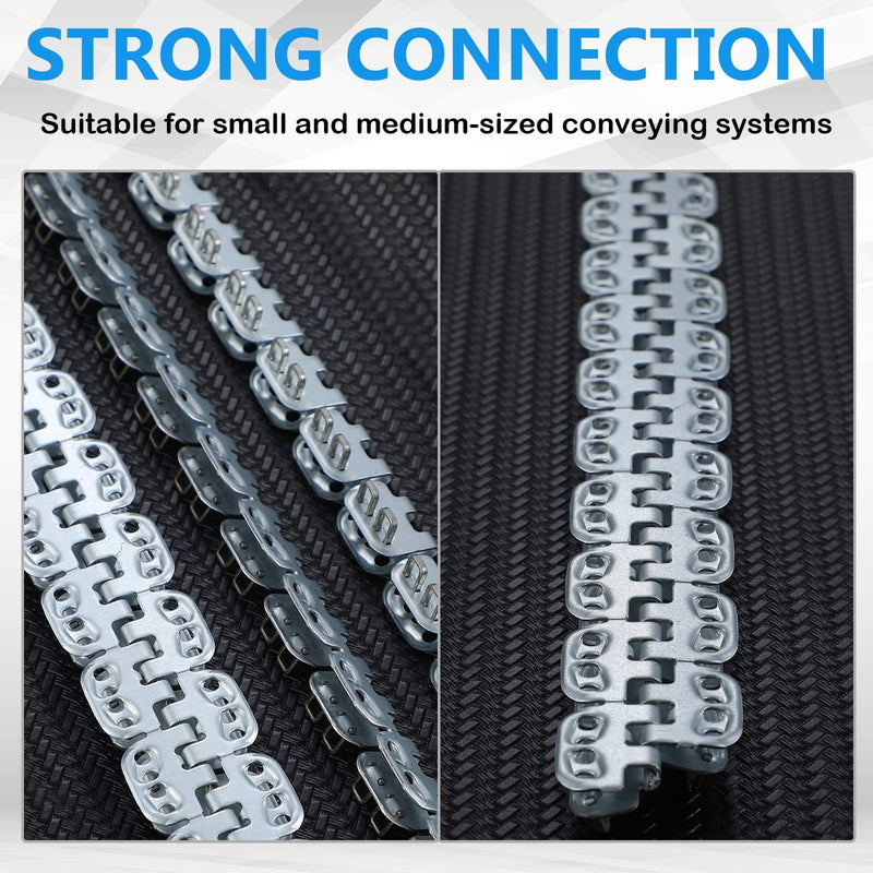 [Australia - AusPower] - 12'' Conveyor Belts Clipper Lacing 2 Pairs Zinc Plated Carbon Steel Fasteners with Hinge Pin for Light Industrial Thickness 1. 5-3mm Mechanical Conveyor Belt 