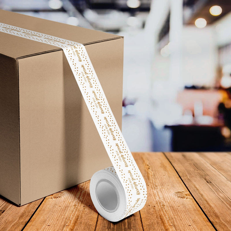 Mobiusea Creation Special Delivery Packing Tape | Christmas Shipping Tape | 1.88 Inch x 54 Yard | 3-Pack | Shipping Tape for Small Business Packaging Supplies, Cute Packing Tape Moving Supplies