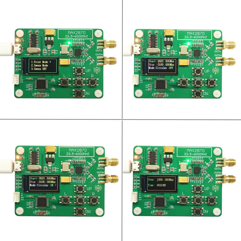 [Australia - AusPower] - MAX2870 23.5-6000Mhz Signal Generator Source USB Port SG6G Oled 