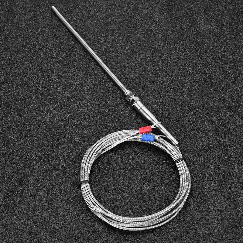 [Australia - AusPower] - Thermocouple Sensor Probe Type K Thermocouple M8 Thread Galvanised Temperature Sensor 8 mm Diameter Thread 0-400 °C (3M) 