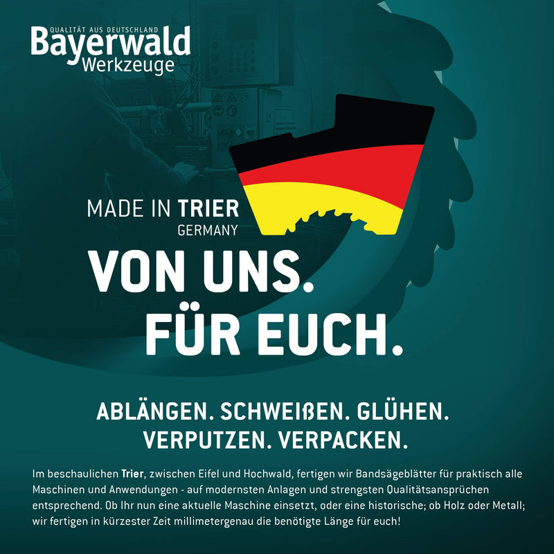 [Australia - AusPower] - Bayerwald Tool Steel Band Saw Blade - 1790 x 6 x 0.36 x 6 / Wood, Non-ferrous Metals, Plastic, Thin Sheets/Saw Band Suitable for Holzstar etc. 1790 x 6 x 0.36 x 6 ZpZ / 4mm ZAB(Werkzeugstahl) 