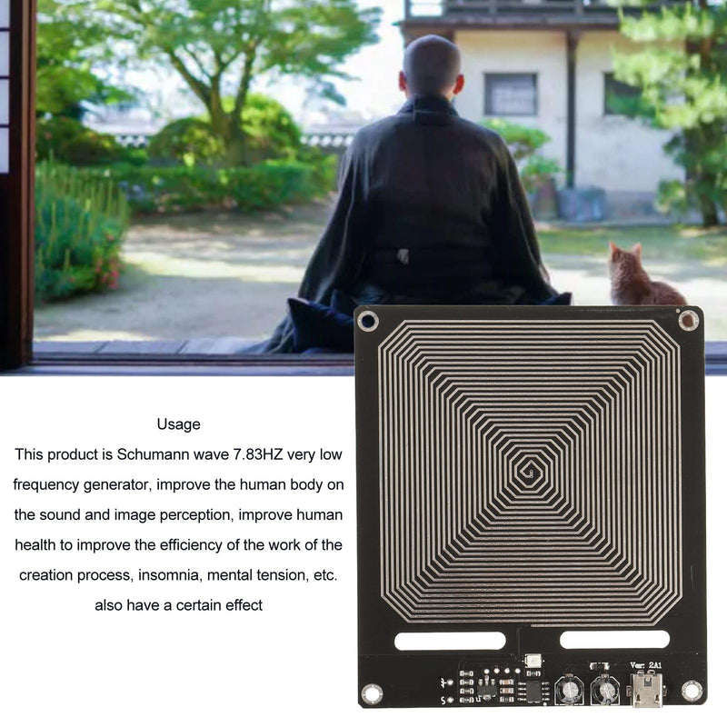 [Australia - AusPower] - Ejoyous Wave Generator, Wave Generator Professional Stable Signal 7.83HZ Low Frequency Pulse Generator for Bedroom Office 