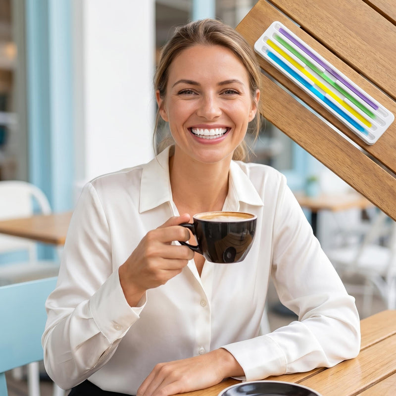 60 Pieces Tooth Polishing Strips, Teeth Sandpaper for Tight Spaces, Teeth Cleaning Sandpaper, Teeth Cleaning