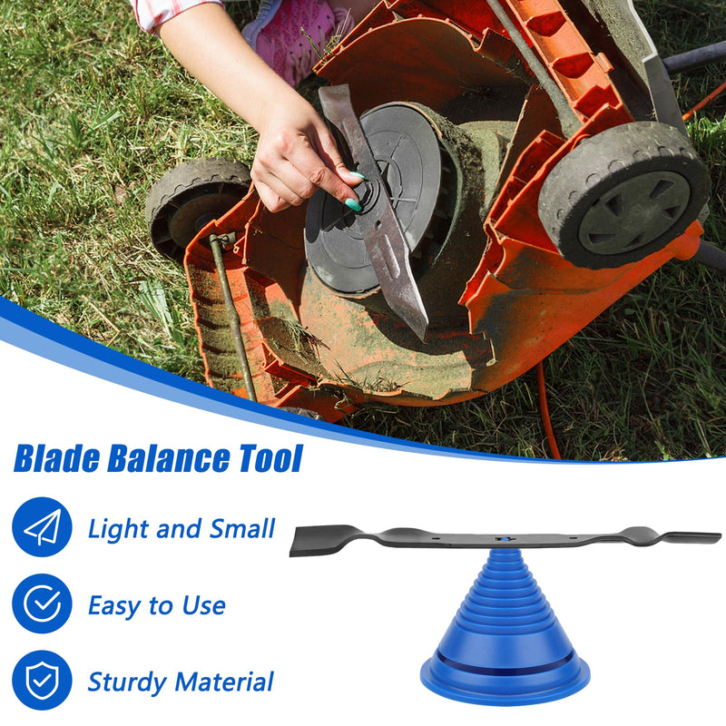 [Australia - AusPower] - 4+1PCS Lawn Mower Blade Sharpener, Universal Lawnmower Blade Sharpener Mower Sharpening Stone with 1PCS Balance Tool for Hand Drill/Power Drill Single layer 
