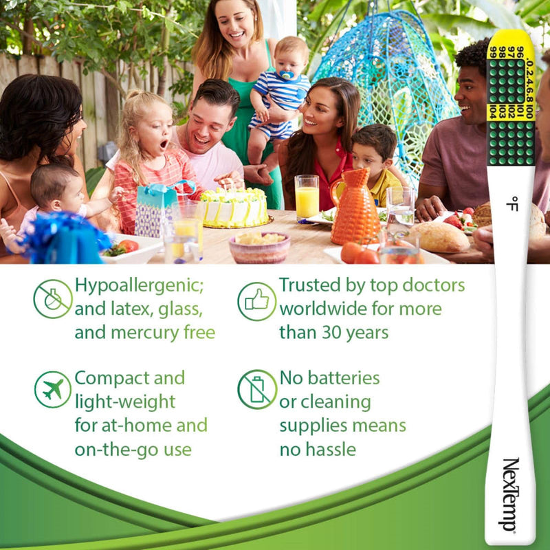 [Australia - AusPower] - Ultra Single-Use Thermometers - Individually Wrapped Disposable First Aid Supplies with High-Accuracy Readings, for Work, Home, and Travel, Fahrenheit, 12-Pack, by Medical Indicators Inc. 