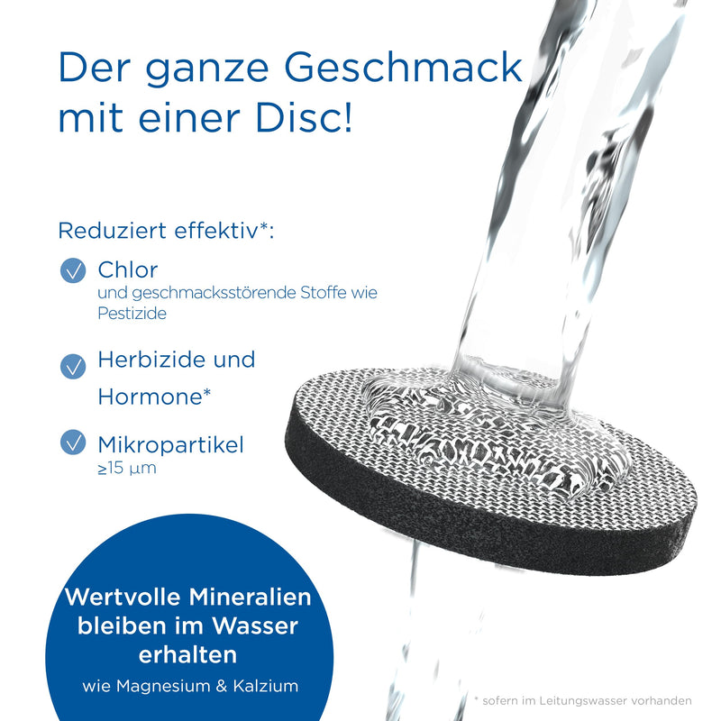 Brita MicroDisc Waterfilter Cartridge, 1 Count (Pack of 3), White Attachments 1 Count (Pack of 1)