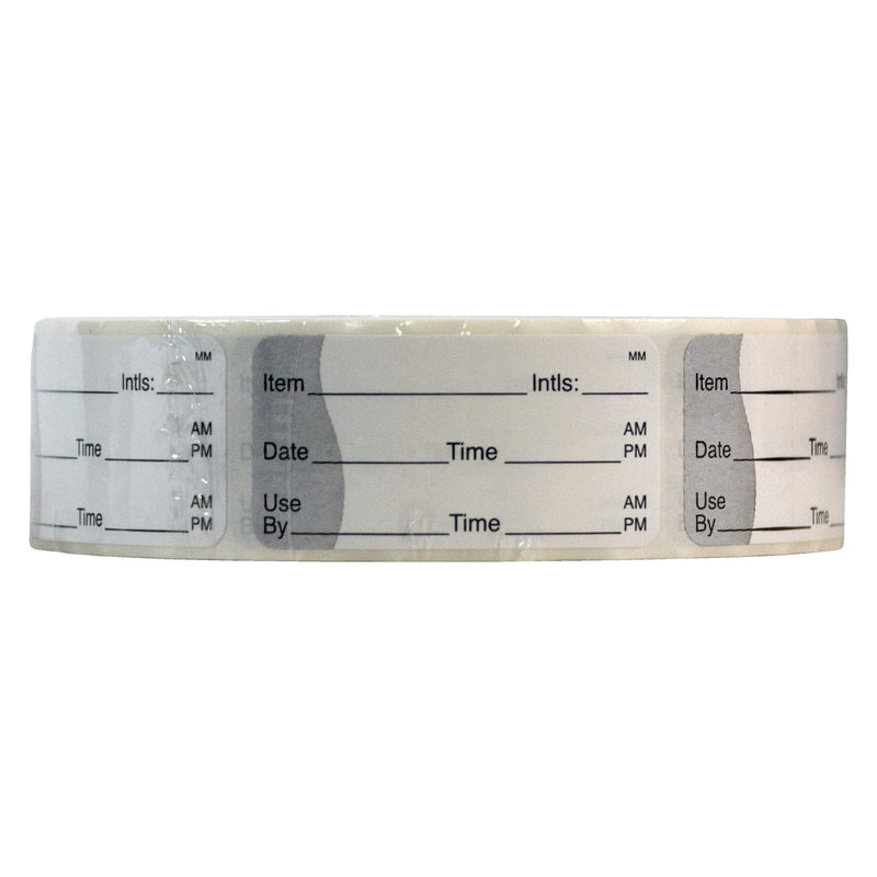 DayMark Safety Systems-IT110214 Steam Pan Liner, 18" x 14", for Use in 1/3 and 1/4 Size Pans (Pack of 250),Clear & -IT110117 Removable Item/Date/Time Use-by Shelf-Life Label, 1" x 2" (Roll of 1000)