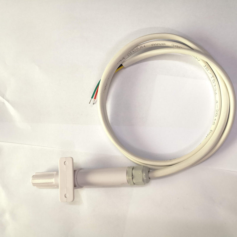 Taidacent Outdoor 3.3V 5V IIC I2C Digital Temperature Humidity Atmospheric Barometric Air Pressure Sensor Probe BME280 (2m, White) 2m