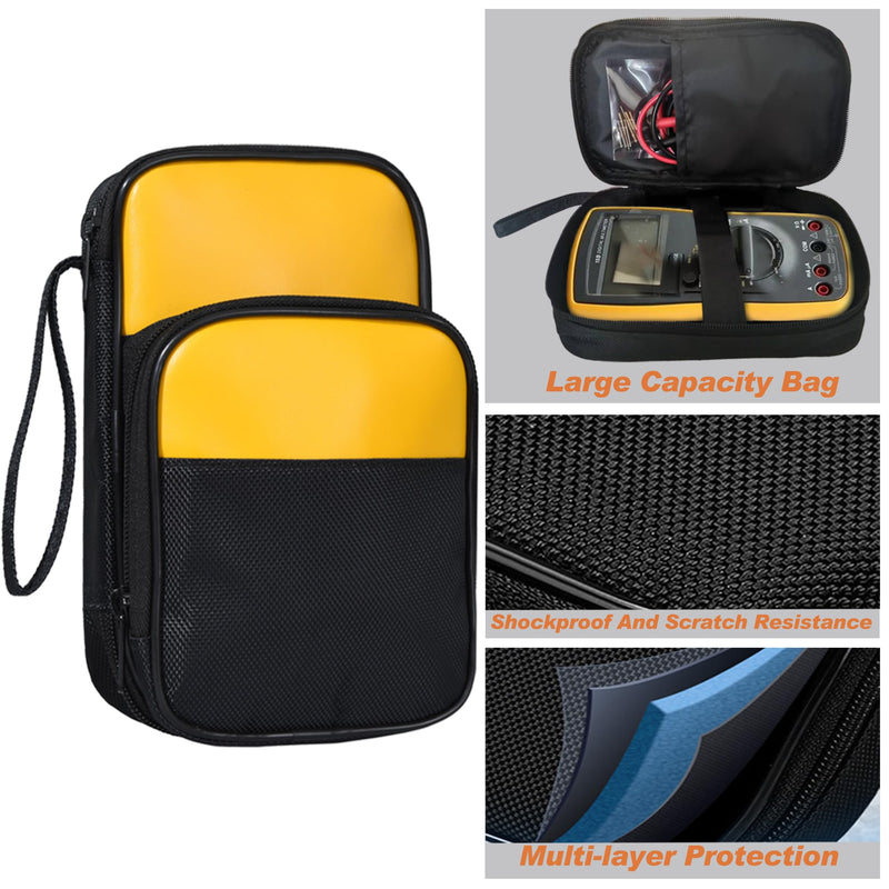 [Australia - AusPower] - Electrical Multimeter Test Lead Kit with Soft Case Test Hook for Digital Electrical Testing Multimeter Voltmeter | 2PCS Non-Destructive Back Probes 