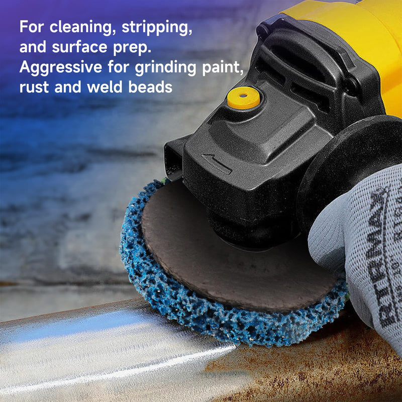 [Australia - AusPower] - 6PCS 4" x 5/8" Strip Discs for Angle Grinder, Paint Stripping Wheel for Removing Rust, Paint, Oxidation, Welds, Coating 4 inch 