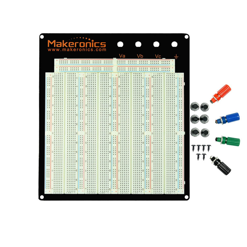 [Australia - AusPower] - 3220-Point Solderless Breadboard Black 
