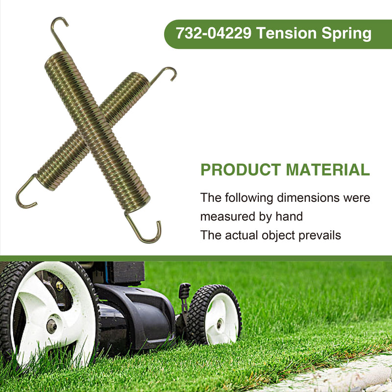 [Australia - AusPower] - 732-04229 Tension Spring, 0.75 Dia, 6.02lg Length for Z Force Rzt 42, 46, 48, 50 Models - Durable, high-Performance Spring for Increased Tension and Reliability 2 Springs 
