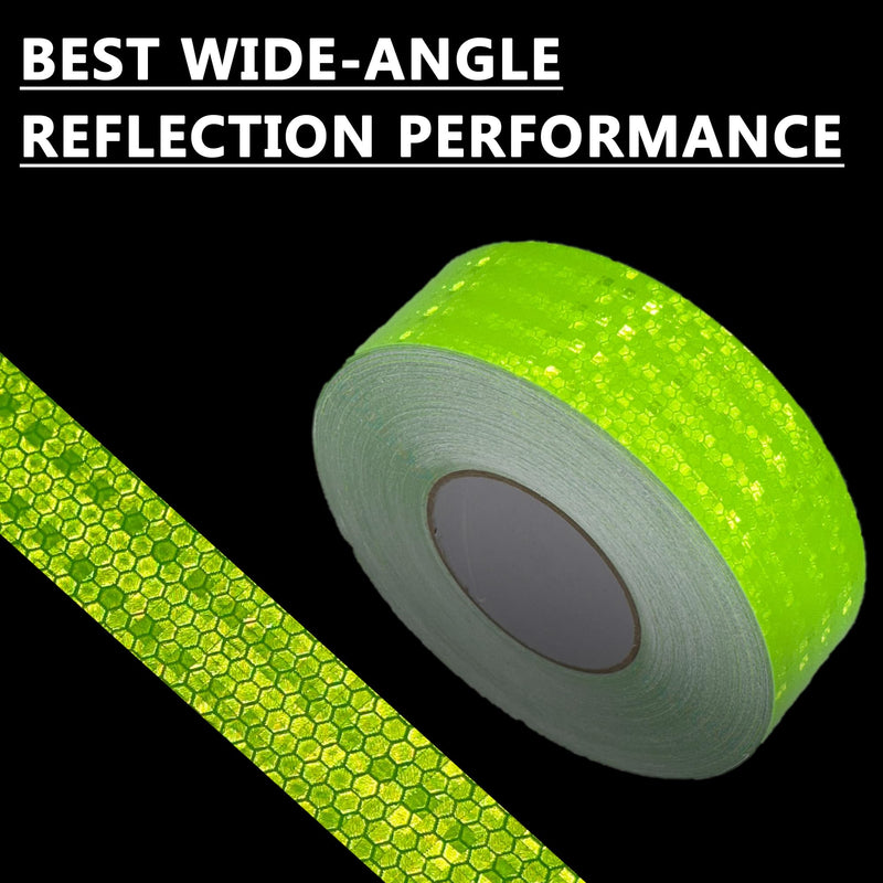 [Australia - AusPower] - Reflective Tape 2 Inch x 30 Feet DOT-C2 Shining Star Fade Resistant Green Reflective Tape Outdoor Waterproof Strong Adhesive Safety Warning Tape Reflector Conspicuity Tape for Trailer Trucks Bike 2IN x 30FT 