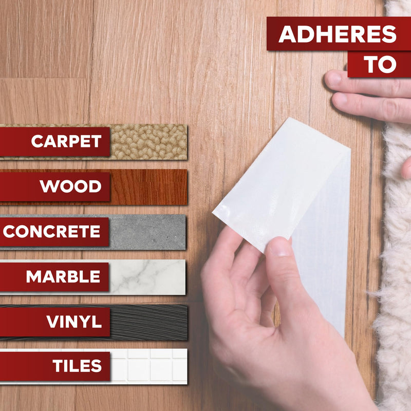 XFasten Double Sided Carpet Tape for Area Rugs, 4 Inch x 30 Yards – Heavy Duty Anti Slip Rug Grip Tape, Works as Rug Gripper, Residue Free, Wood Safe, Easy Removal for Hardwood and Laminated Floors