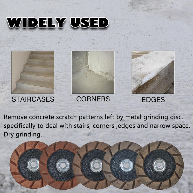 [Australia - AusPower] - 7 inch Transitional Concrete Grinding Wheel,5/8"-11 Arbor Ceramic Bond Cup Wheels for Concrete Smoothing Polishing,100 Grit 7 Inch 100 Grit 