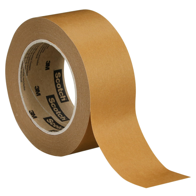 3M Scotch Performance Paper Box Sealing Tape 570, 1.9" x 55 yd (48 mm x 50 m), 1 Roll, Brown, Recycle-Compatible, Great for Packaging, Shipping, and Moving 1.8" x 55 yd Single Roll