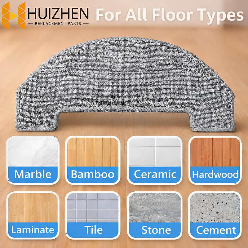 21-Piece Accessories Kit Compatible with Uninell UR3 Robot Vacuum Replacement Parts, Includes 1 Main Brush, 6 Dust Bags, 6 Side Brushes, 4 HEPA Filters, 4 Mop Pads