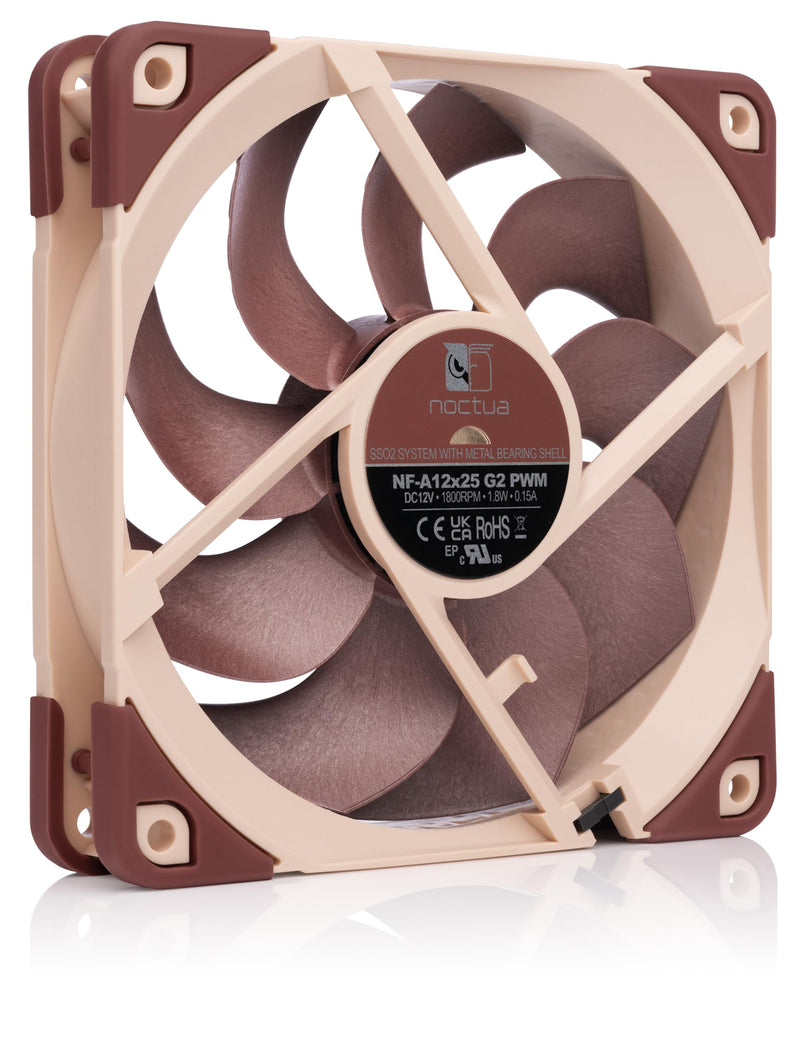 Noctua NF-A12x25 G2 PWM, Premium-Quality Quiet 120mm PC Fan (Brown)
