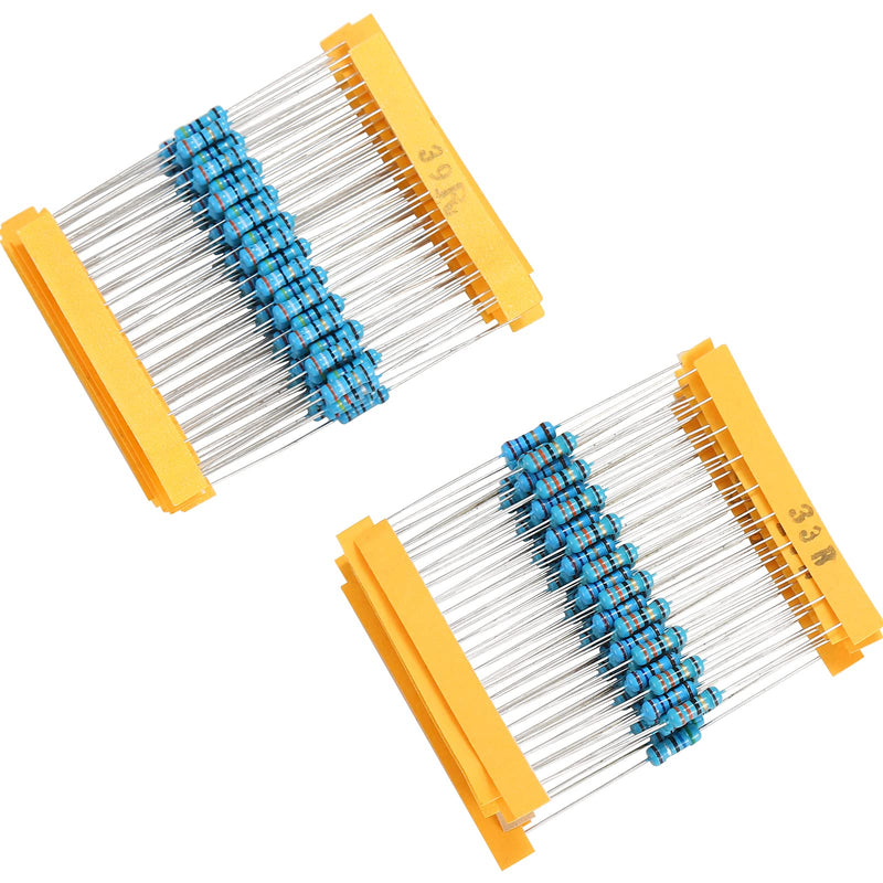 [Australia - AusPower] - 130 Values 1300PCS Resistor Kit 1/2W 1% Metal Film Resistors 1 Ohm-3M Ohm Assortment Kit for DIY Projects and Experiments 