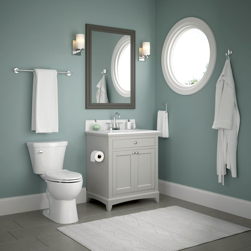Delta 75912 Trinsic 12 in. Wall Mount Towel Bar Bath Hardware Accessory in Polished Chrome 12 inch