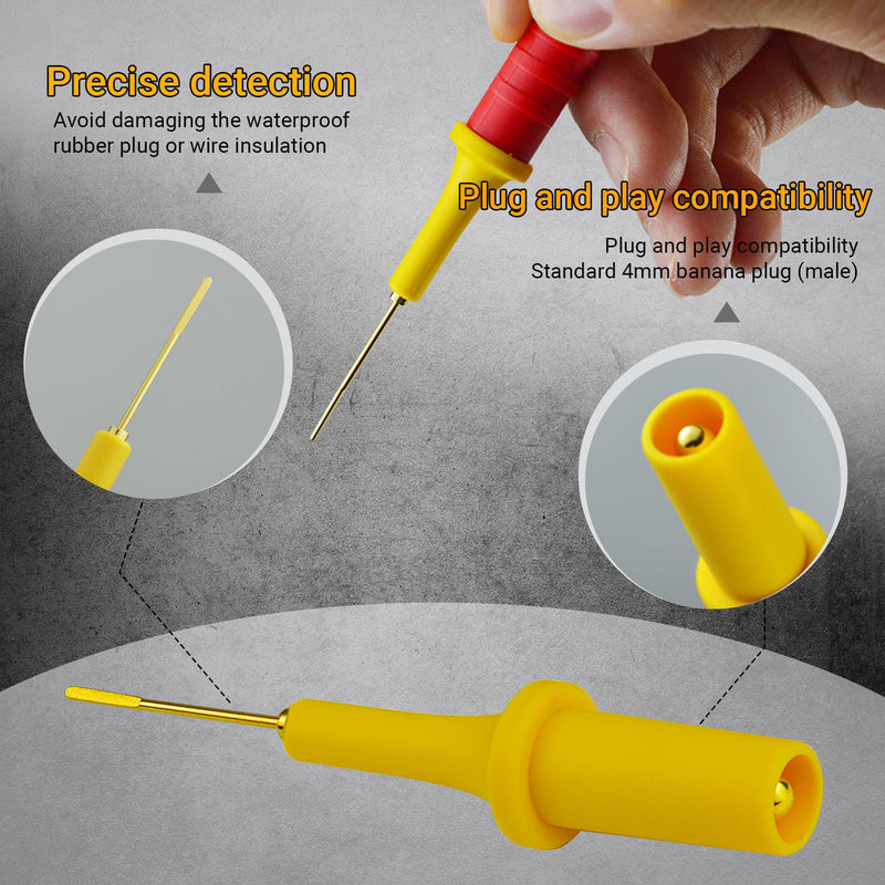 [Australia - AusPower] - ZIBOO PPTK0005 Test Probe Adapter Kit Automotive Diagnostic Car Test Tool,Back Probe&Blade Probe Adapter, Allows Pinpoint Diagnostic Testing 