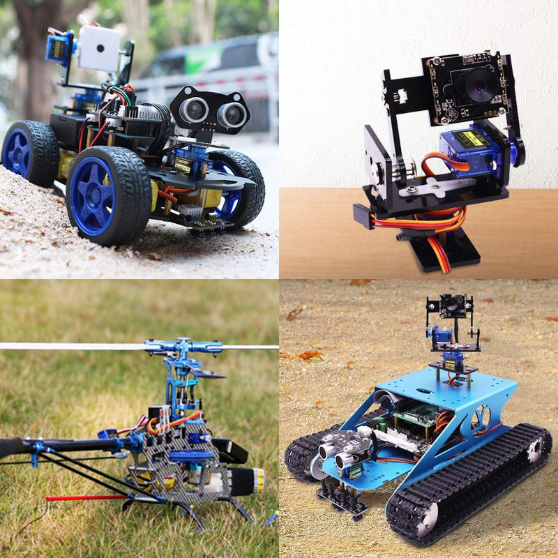 Sg90 9g Micro Servo Motor, Miuzei Mini Small Servos Motor Kit Metal Gear for Arduino RC Car Airplane Robot (20) 20
