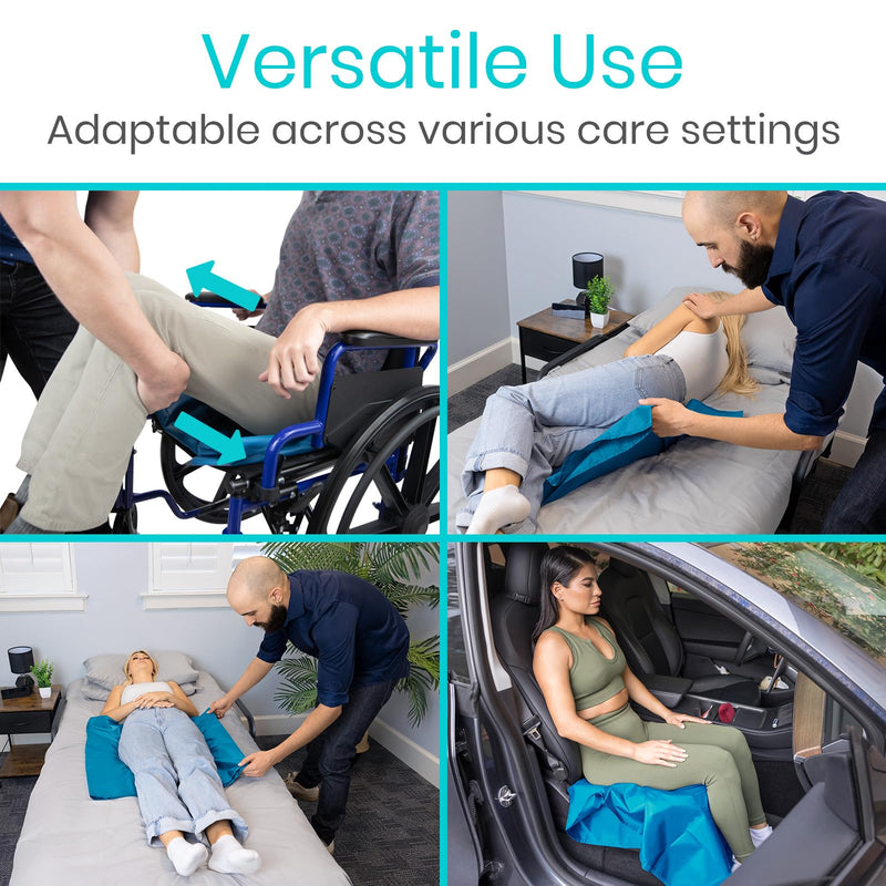 Vive Tubular Patient Slide Sheet for Moving Patients (28" x 47") - Patient Transfer Slide Sheet - Sliding Transfer Sheet & Draw Sheet for Elderly 28” x 47”