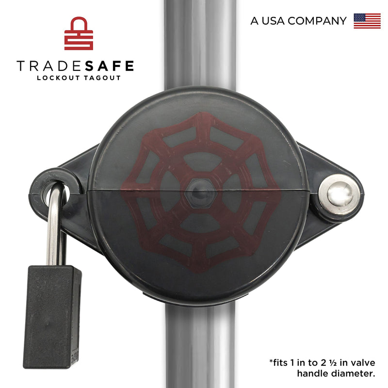[Australia - AusPower] - TRADESAFE Outdoor Faucet Lock - Water Spigot Lock, Durable Faucet Locks Outdoor with Keyed Padlock, Prevent Water Theft, Unauthorized Outside Faucet Use Plastic 