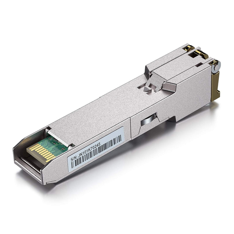 [Pack of 2] 10Gtek for Ubiquiti UniFi 1Gb SFP RJ45 Transceiver UF-RJ45-1G, 1000Base-T SFP Ethernet Copper Module, up to 100 Metres 1) 1G-T: 100m