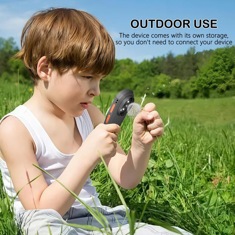 [Australia - AusPower] - Handheld Digital Microscope with 2.0 Inch IPS Color Screen, Portable Magnifying Glass for Kids, 400x Magnification, 8 Adjustable 3-Level LED Lights, USB Compatible with PC Windows and Mac OS 