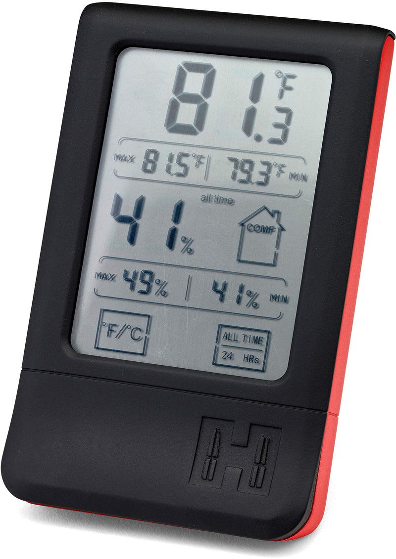 [Australia - AusPower] - Hornady Digital Hygrometer, 95909 - Indoor Temperature and Humidity Monitor with Touchscreen LCD Display - Ideal Room Thermometer Hygrometer for Gun Safes & Cabinets, Closets, Workbench & More 